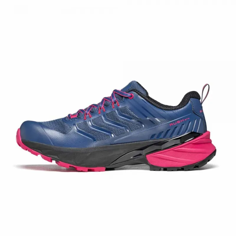 Scarpa Womens Rush GTX Shoes - Blue-Fuxia-1